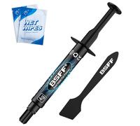 BSFF Thermal Paste with Toolkit CPU Paste Thermal Compound Paste Heatsink for IC/Processor/CPU/All Coolers, Carbon Based High Performance (4, Grams)