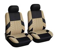 BSFYJXW Car Seat Covers for Dodge Nitro, Car Seat Cover Front and Rear Seat Protectors, Resistant Easy Clean Seat Covers, Car Accessories,2 Seats-Beige