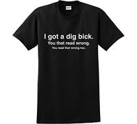 BSGKTP I Got a Dig Bick Christmas t Shirts Mens Funny Adult Rude Humor Offensive College Black