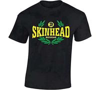 BSGKTP QIEMO Tshirt Men's Skinhead Reggae T-Shirt Spirit of 69 Trojan Skins Ska T Shirt Print T Shirt MenBlack