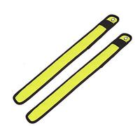 BSGP 2 Pack LED Running Armband, LED Slap Armband LED Snap on Bracelet, Replaceable Battery - 4 Modes, Reflective Running Gear Light Up Flashing Arm Bands for Runners, Joggers, Cyclists