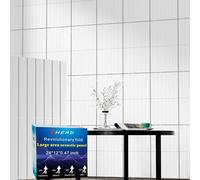 BSHEAD 6 Pack Self-Adhesive Fold Soundproof Wall Panels, 24 x 12 x 0.47 in Sound Proof Foam Panels for Walls, 1.2lb/ft³ High Density, Thicker 0.47in, Acoustic Panels, Sound Dampening Panels White