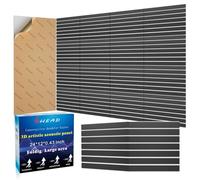 BSHEAD 8 Pack 2-Layer Fold Soundproof Wall Panels, 24 x 12 x 0.43 in Large Sound Proof Foam Panels for Walls, 0.9lb/ft³ High Density, 3D Acoustic Panels,Artistic Noise Dampening Panels Black&White