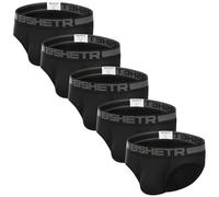 BSHETR Men's Underwear Briefs 5-Pack Cotton Low Rise Multi Color Soft Underpant (R79, M)