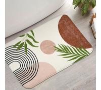 bsheuancek Bathroom Rugs Non-Slip Boho Bath Mat, Small Cute Bath Mat Soft Washable Bath Rug for Bathtub Boho Bathroom Decor