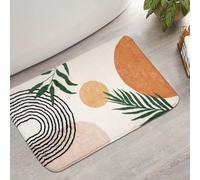 Bathroom Rugs Non-Slip Boho Bath Mat, Small Cute Bath Mat Soft Washable Bathmat Shower Rug for Bathtub Boho Decor