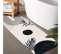 bsheuancek Boho Bathroom Runner, 61 x 152 cm, Non-Slip, Large, Long, Bathroom Rug, Cute Bath Mat for Bathtub, Washable, Shower Mat