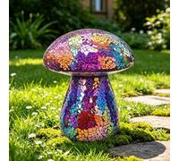 Bshine Mushroom Garden Statue Decoration, Mosaic Mushrooms Outdoor Decor