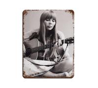 BSHNWX Joni Mitchell Posters Retro Poster Metal Tin Sign Chic Art Retro Iron Painting Bar People Cave Cafe Family Garage Posters Wall Decoration 12x16inch(30x40cm)