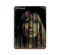 BSHNWX Joni Mitchell Posters Retro Poster Metal Tin Sign Chic Art Retro Iron Painting Bar People Cave Cafe Family Garage Posters Wall Decoration 12x16inch(30x40cm)