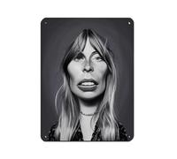 BSHNWX Joni Mitchell Posters Retro Poster Metal Tin Sign Chic Art Retro Iron Painting Bar People Cave Cafe Family Garage Posters Wall Decoration 12x16inch(30x40cm)