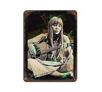 BSHNWX Joni Mitchell Posters Retro Poster Metal Tin Sign Chic Art Retro Iron Painting Bar People Cave Cafe Family Garage Posters Wall Decoration 12x16inch(30x40cm)