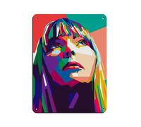 BSHNWX Joni Mitchell Posters Retro Poster Metal Tin Sign Chic Art Retro Iron Painting Bar People Cave Cafe Family Garage Posters Wall Decoration 12x16inch(30x40cm)