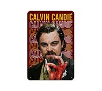 BSHNWX Leonardo DiCaprio Posters Retro Poster Metal Tin Sign Chic Art Retro Iron Painting Bar People Cave Cafe Family Garage Poster Wall Decoration 8x12inch(20x30cm)