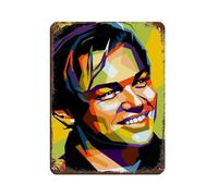 BSHNWX Leonardo DiCaprio Posters Retro Poster Metal Tin Sign Chic Art Retro Iron Painting Bar People Cave Cafe Family Garage Poster Wall Decoration 12x16inch(30x40cm)