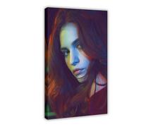 BSHNWX Sexy Actress Lily James Sex Goddess Poster Canvas Posters Frame-style 08x12inch(20x30cm)
