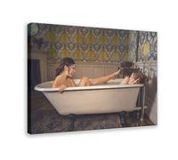 BSHNWX Sexy Actress Lily James Sex Goddess Poster Canvas Posters Frame-style 16x24inch(40x60cm)