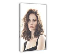 BSHNWX Sexy Actress Lily James Sex Goddess Poster Canvas Posters Frame-style 16x24inch(40x60cm)
