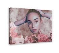 BSHNWX Zara Larsson Poster Canvas Posters Frame-style 16x24inch(40x60cm)