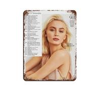 BSHNWX Zara Larsson Posters Retro Poster Metal Tin Sign Chic Art Retro Iron Painting Wall Decoration 12x16inch(30x40cm)