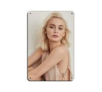 BSHNWX Zara Larsson Posters Retro Poster Metal Tin Sign Chic Art Retro Iron Painting Wall Decoration 8x12inch(20x30cm)