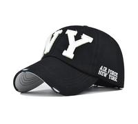 Bshouldkn Classic Embroidered Baseball Cap Classic Vintage Cotton New York Cap Neutral Baseball Cap Outdoor Cap (UK, Alpha, L, 7)