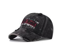Bshouldkn New York Classic Embroidered Baseball Cap Classic Vintage Cotton Cap Neutral Baseball Cap Outdoor Cap (UK, Alpha, L, Black)