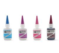 BSI Bob Smith Industries Super Thin Gap Fill MAXI Cure Rubber Glue CA 1/2oz FOUR PACK BSI101, BSI106, BSI111 & BSI117