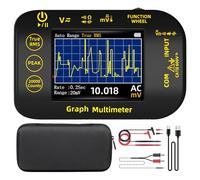 BSIDE 20000 Counts Digital Multimeter Tester with Recording Mode Pocket Multimeter Rechargeable TRMS 1000V with Colour LCD and Stand, Measures Votlage Millivolt AC Peak Capacitance Continuity Temp
