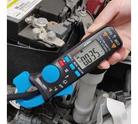 Bside ACM91 1mA Clamp Meter AC/DC Current True RMS Auto-Ranging 6000 Counts Voltmeter Temperature Capacitance Frequency Live Wire Check V-Alert Tester with Back Clip