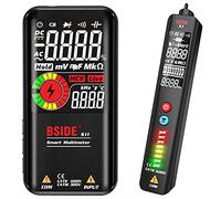 BSIDE Multimeter & Voltage Tester Kit, Rechargeable Color LCD Digital Voltmeter and EBTN Display Voltage Detector Combo Electrical Test Kit, Pocket size