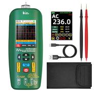 BSIDE O1 Digital Multimeter with Oscilloscope TRMS 10Mhz Data Save Auto Calibration Handheld Automotive Oscilloscope Rechargeable for Car DIY AUDIO
