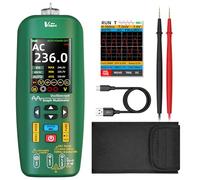 BSIDE O1 Handheld Oscilloscope Multimeter TRMS with 4 Results Colour LCD Automotive Oscilloscope Scope 10Mhz Data Strorage/Transfer Capacitance Voltage Continuity Current Tester Voltage Detector
