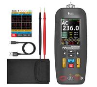 BSIDE O1X Digital Oscilloscope Multimeter TRMS with Flexible Rogowski Coil Connector, Handheld Oscilloscope 10Mhz 48MSa/S Colour LCD Data Transfer Rechargeable Voltmeter Ammeter Capacitance Meter