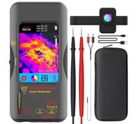 BSIDE SH7A Thermal Imaging Multimeter with Macro Lens and 3.98" Touchscreen Thermal Camera 320X320 IR Resolution & Graphic Multimeter 20000 Counts TRMS 1000V 10A for Leak PCB Electronics HVAC