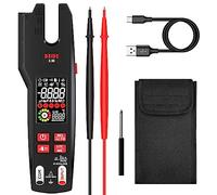 BSIDE U6 Electrical Tester with Infrared Thermometer AC DC Current Clamp Meter 600A Colour LCD 9999 Counts Auto Range Open Jaw Smart Digital Multimeter with VFC Rechargeable Battery and Case