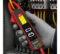 BSIDE UX2 Digital Clamp Meter 200A AC/DC Current Clamp Amp Meter | True RMS Auto-Ranging Multimeter 6000 Counts Meter Hz Temperature Capacitance Live Check Low Impedance Voltage Tester