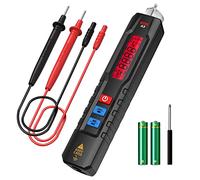 BSIDE Voltage Detector Pen Non Contact Electrical Tester Pen Multimeter 600V NCV with Adjustable Sensitivity AC DC Voltage Ohm Capacitance Continuity Diode Live Wire Tester Circuit Checker