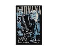 BSIDFEN Nirvana 3 Retro Vintage Rock Concert Gig Poster Canvas Wall Art Living Modern Family Bedroom Music Movie Cartoon Poster 12x18inch(30x45cm) Unframe-style