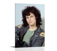 BSIDFEN Sigourney Weaver Canvas Wall Art Living Modern Family Bedroom Music Movie Cartoon Poster 24x36inch(60x90cm) Frame-style