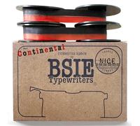BSIE Typewriters - Continental Typewriter Ribbon - Black and Red - Twin Pack - Fits Standard, 340, 350, Klein-Continental - GR1 / DIN 2103 / DIN 32755 - Tested in Nice, France