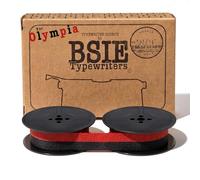 BSIE Typewriters - Optima Typewriter Ribbon - Black and Red - Fits Elite 3, Elite 33, Super, M12, Plana - GR1 / DIN 2103 / DIN 32755 - Tested in Nice, France
