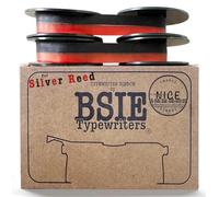 BSIE Typewriters - Silver Reed Typewriter Ribbon - Black and Red - Twin Pack - Fits Silverette, Silver-Seiko, Leader, Tabberette, Silverette II - GR9 - Tested in Nice, France