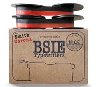 BSIE Typewriters - Smith Corona Typewriter Ribbon - Black and Red - Twin Pack - Fits Silent Super, Sterling, Galaxie, Skyriter, Classic 12 - GR9 - Tested in Nice, France