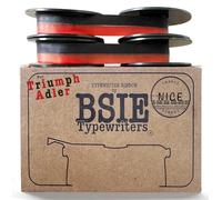 BSIE Typewriters - Triumph Typewriter Ribbon - Black and Red - Twin Pack - Fits Tippa, Gabriele, Perfekt, Norm, Standard - GR1 / DIN 2103 / DIN 32755 - Tested in Nice, France