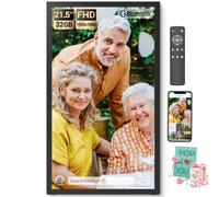 BSIMB 21.5 Inch Large Digital Photo Frame with Bluetooth Speakers, 64GB FHD Extra Large Digital Photo Frame with Remote Control, Easy to Share/Display by App and Email, Digital