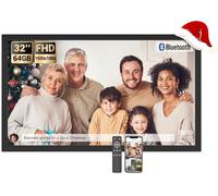 BSIMB 32 Inch Large Digital Picture Frame, (Non-Touch Screen) 64GB 1920x1080 FHD WiFi Photo Frame Electronic Display, Remote Control, Share Pictures/Videos via App Easy Setup Gifts for Mom, Black