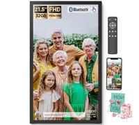 BSIMB Extra Large 21.5 inch WiFi Digital Photo Frame 64GB FHD Digital Photo Frame Bluetooth Speaker Touch Screen Remote Control Easy to Share Photos/Videos via