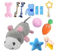 BSISUERM 12Pack Squeaky Dog Toys for Small Dogs Plush Dog Toys Bundle Set with Soft Fabric Pet Interactive Chase Toys Puppy Enrichment Exercise Toys Boredom Buster to Keep Them Busy