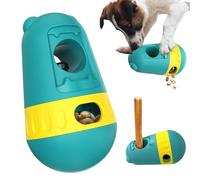 BSISUERM Dog Food Puzzle Toy Adjustable Treat Dispensing Food Dispenser Slow Feeder Bowls Bully Stick Holder Puppy Enrichment Ball Dog Interactive Toys for Small Medium Large Dogs